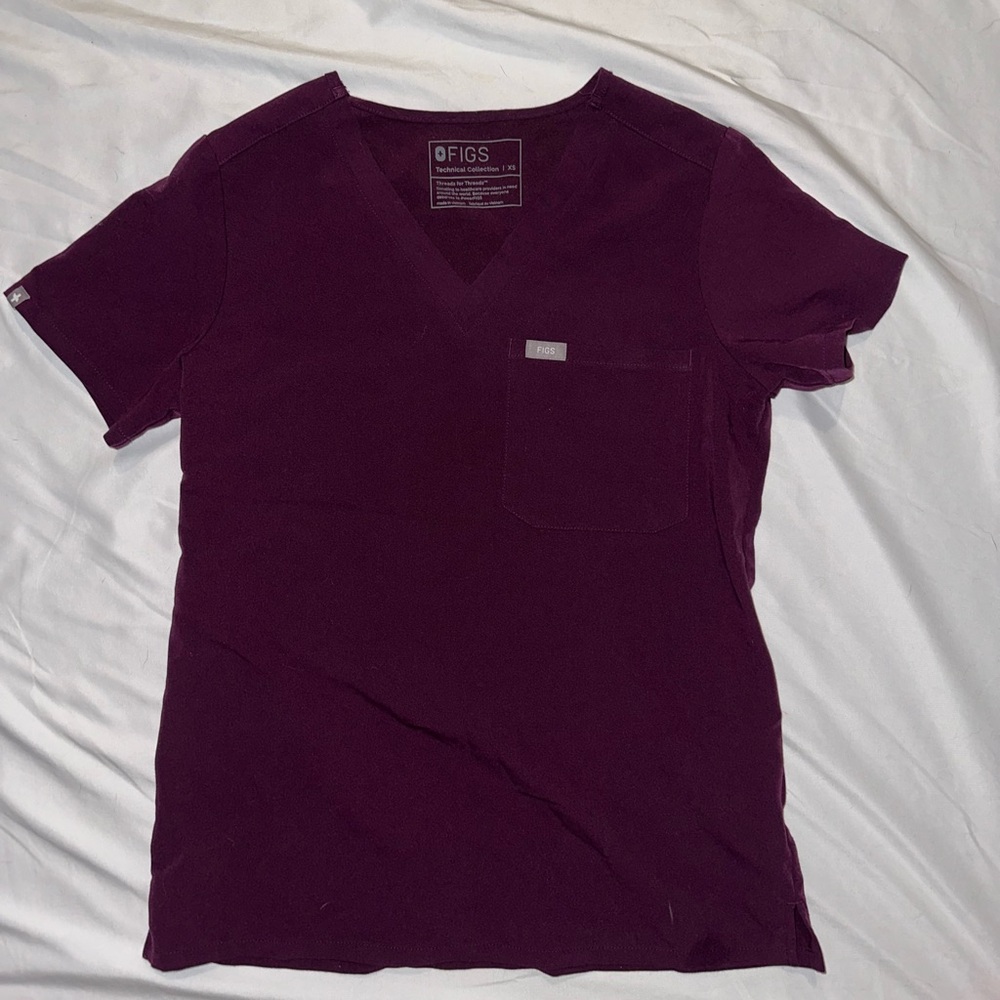 Figs purple jam Scrub Top